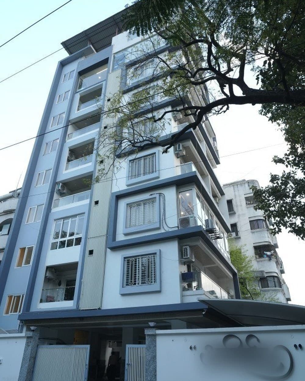 A low-rise block — the photograph the client sent