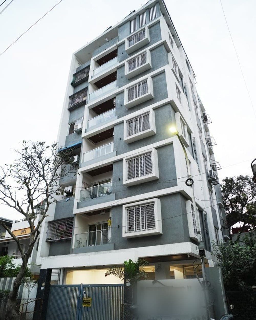 An enclave building — the photograph the client sent