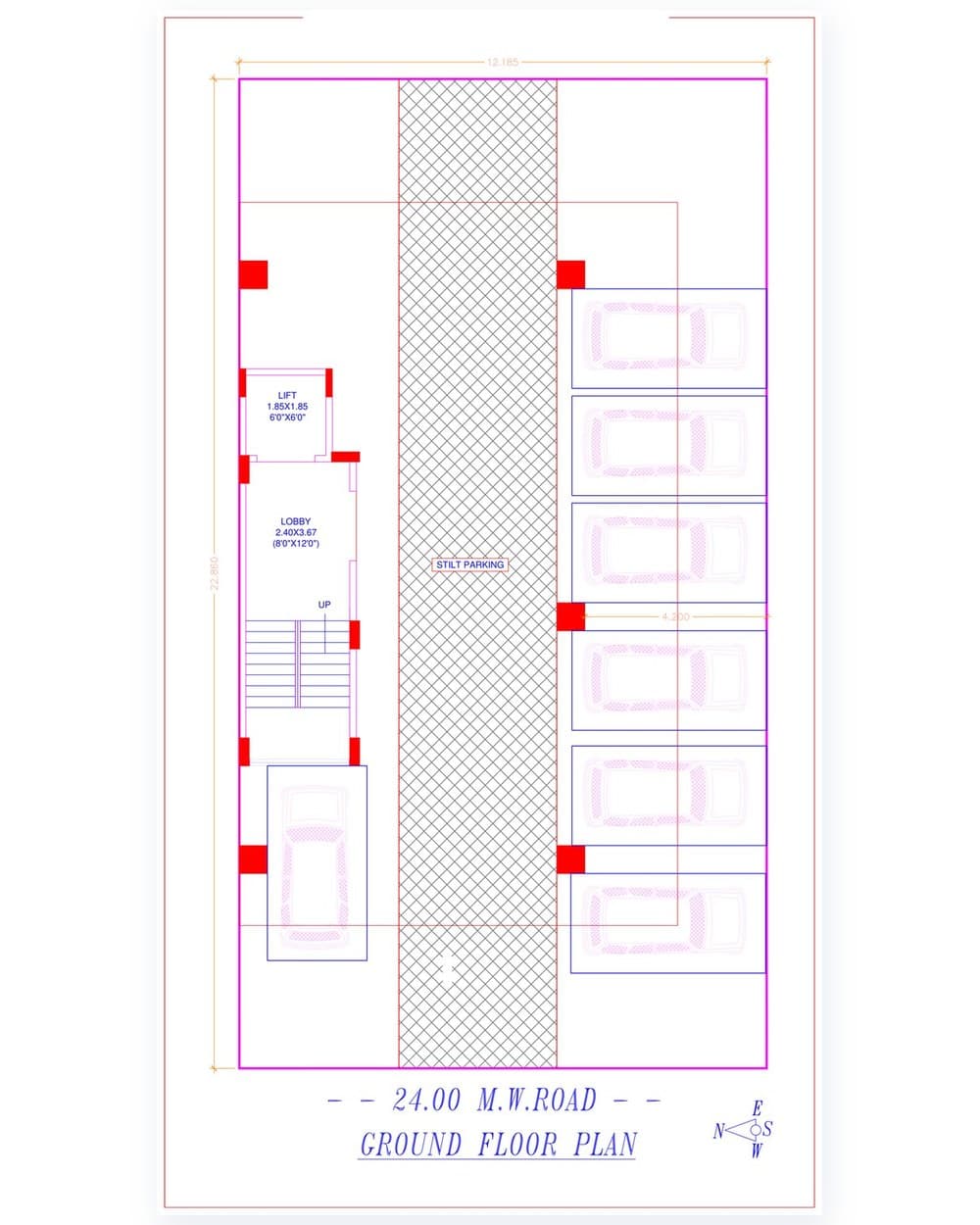 The parking plan as issued