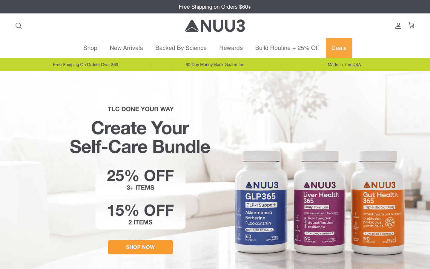 Nuu3, live site