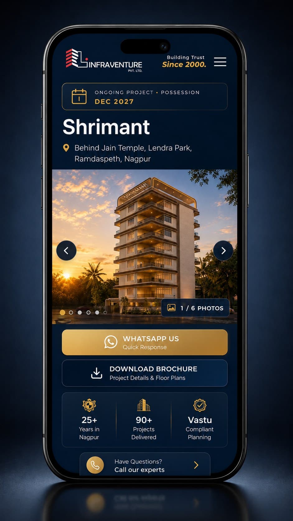 A second project, availability on the front page