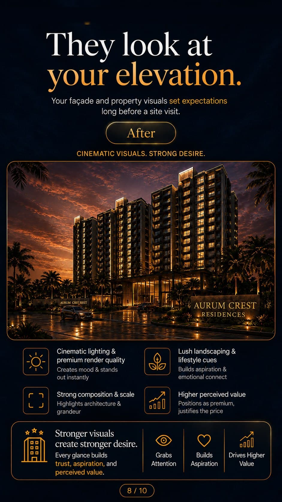 After: striking visuals that build desire