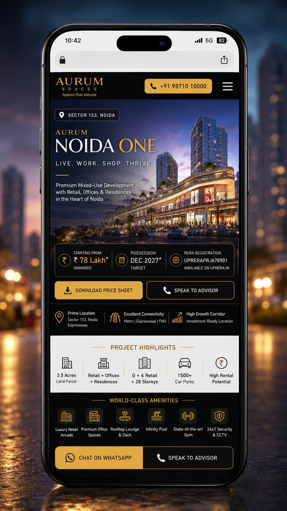 A riverfront residences page, Kolkata